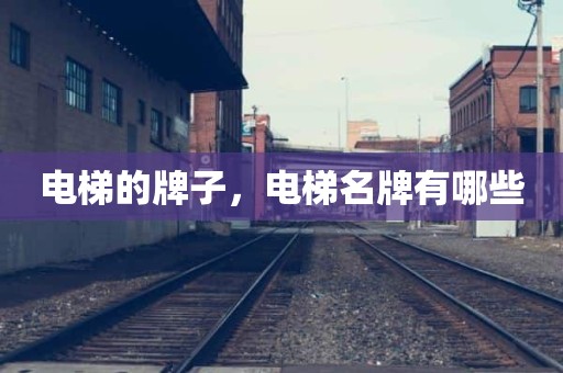 电梯的牌子，电梯名牌有哪些