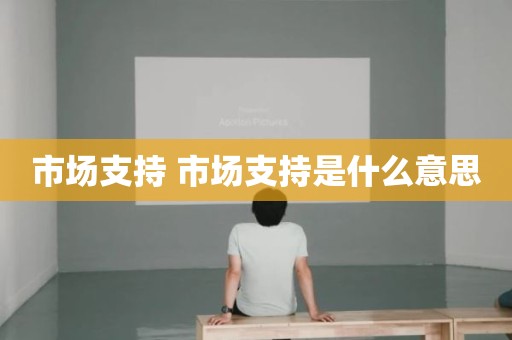 市场支持 市场支持是什么意思