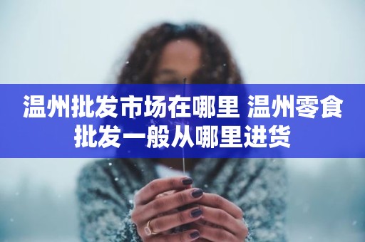 温州批发市场在哪里 温州零食批发一般从哪里进货