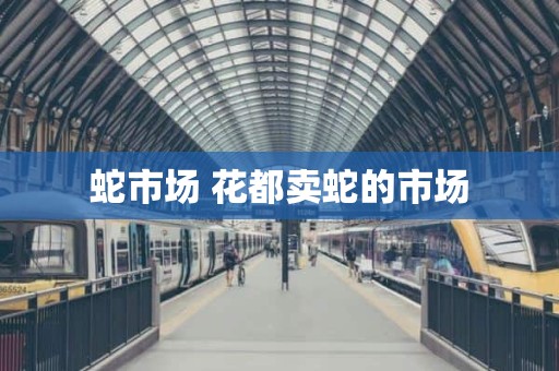蛇市场 花都卖蛇的市场