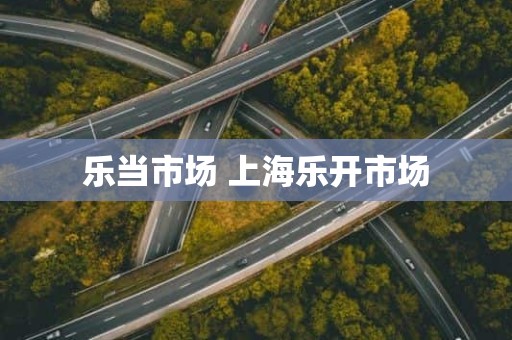 乐当市场 上海乐开市场