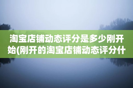 淘宝店铺动态评分是多少刚开始(刚开的淘宝店铺动态评分什么时候开始显示)