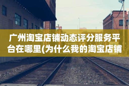 广州淘宝店铺动态评分服务平台在哪里(为什么我的淘宝店铺没有动态评分)