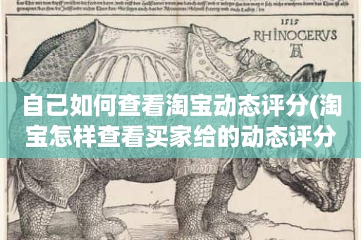 自己如何查看淘宝动态评分(淘宝怎样查看买家给的动态评分)