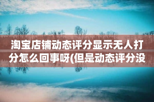 淘宝店铺动态评分显示无人打分怎么回事呀(但是动态评分没有是怎么回事)