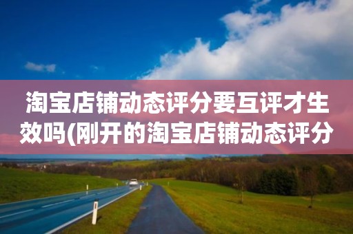 淘宝店铺动态评分要互评才生效吗(刚开的淘宝店铺动态评分什么时候开始显示)